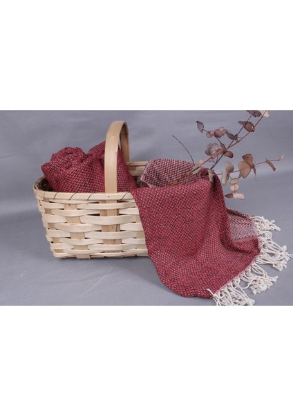 Peştemal Kırmızı Banyo Peştemali 95X160 cm Pamuk Peştemal Bebek Battaniypeştemal fırsatları