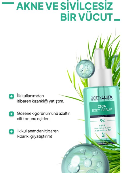 Cica ve %9 Aktif Serum Içerikli Vücut Serumu fırsatları
