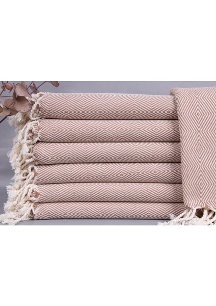 Peştemal Kahverengi Peştemal 100X186 cm Pamuk Peştemal Tatil Peştemal