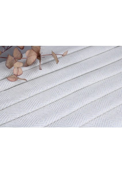 Peştemal Açık Gri Organik Pamuk Peştemal 100X186 cm Pamuk Peştemal Piknik Peştemal indirimleri