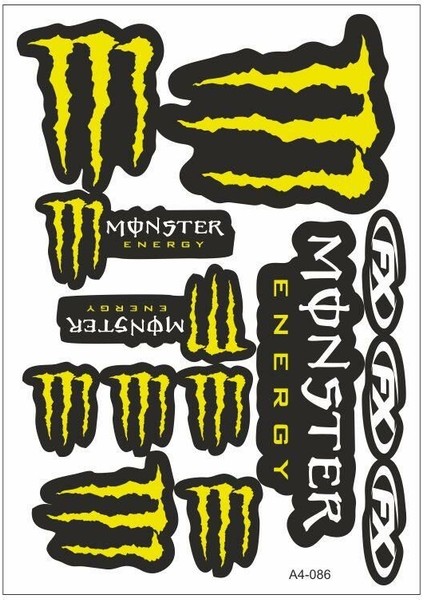 A4 Sticker 086 Tek Paket Çoklu Sticker