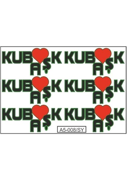 A5 Sticker 017 Tek Paket Çoklu Sticker
