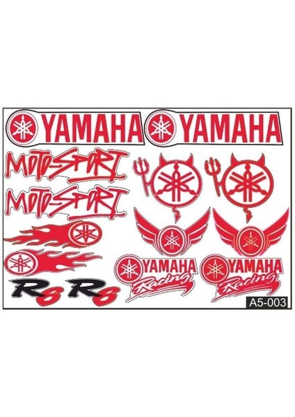 A5 Sticker 003 Tek Paket Çoklu Sticker