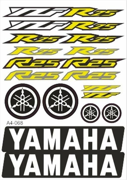 A4 Sticker 068 Tek Paket Çoklu Sticker