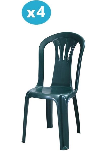 MT-GF181 Maggio Plastik Bahçe Balkon Sandalye 4'lü Set
