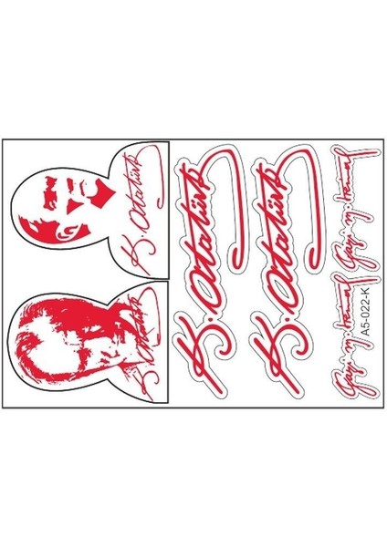 A5 Sticker 032 Tek Paket Çoklu Sticker