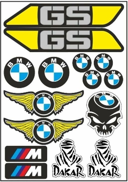 A4 Sticker 052 Tek Paket Çoklu Sticker
