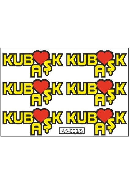A5 Sticker 016 Tek Paket Çoklu Sticker