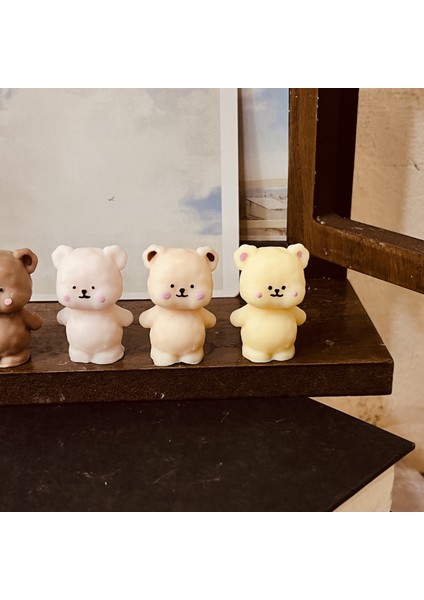 3 Boyutlu Mini Minyatür Pofidik Ayıcık, Küçük Ayı Silikon Kalıp K-1183 fiyatları