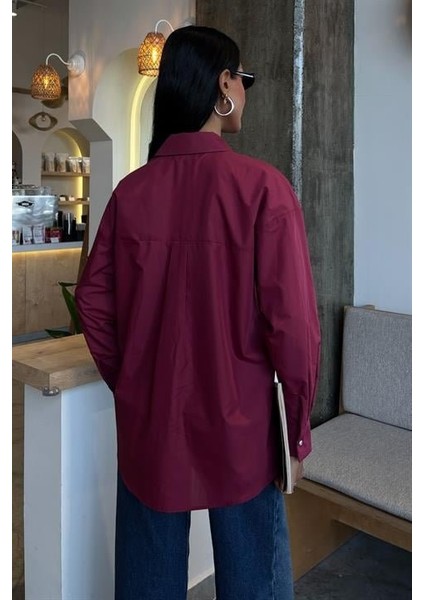 Kristal Taş Çakımlı Poplin Gömlek 3413