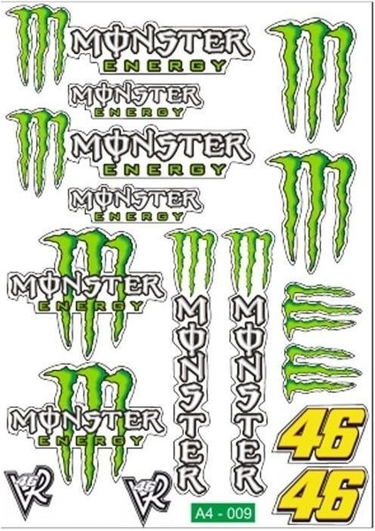 A4 Sticker 009 Tek Paket Çoklu Sticker