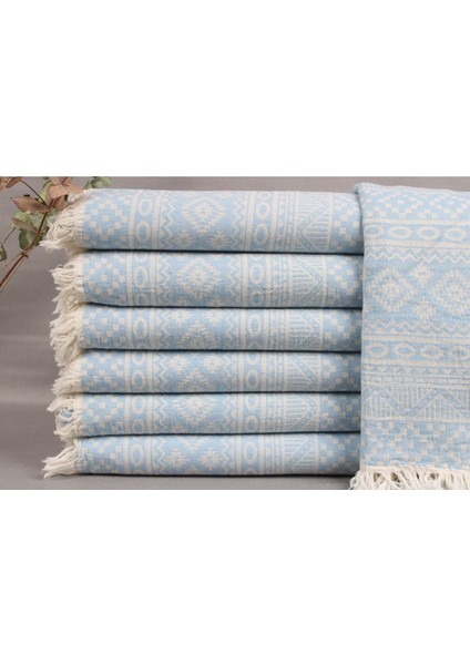 Peştemal Açık Mavi Peştemal 90X180 cm Pamuk Peştemal
