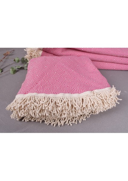 Peştemal Fuşya Peştemal 160X160 cm Pamuk Peştemal Organik Dekor Peştemal modelleri