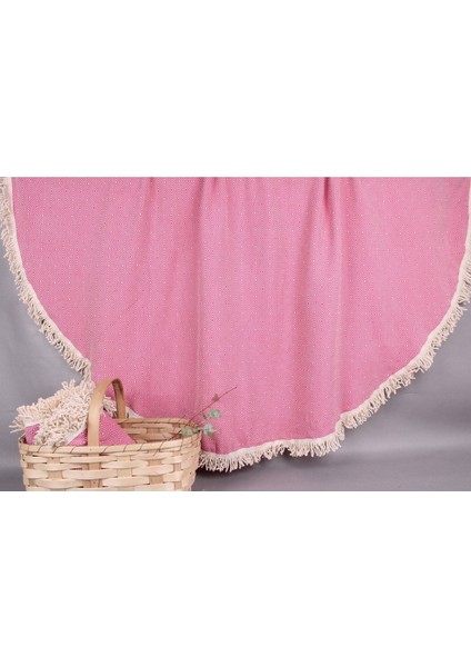 Peştemal Fuşya Peştemal 160X160 cm Pamuk Peştemal Organik Dekor Peştemal indirimleri