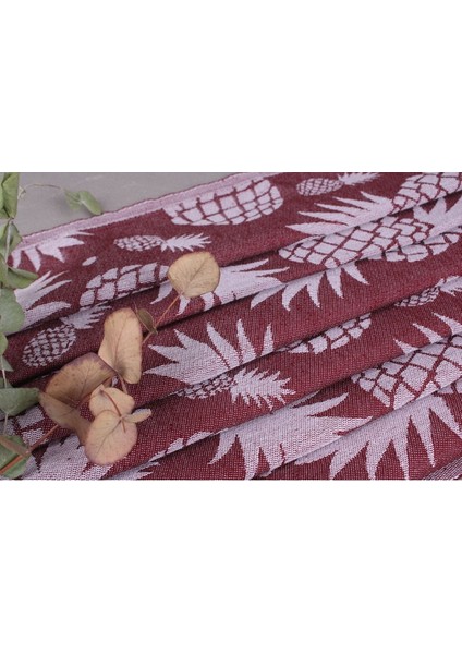 Peştemal Bordo Organik Organik 100X180 cm Pamuk Peştemal Gelin Partisi indirimleri