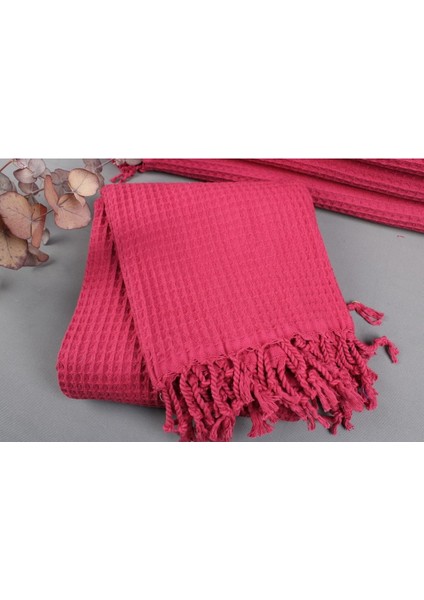 Peştemal Fuşya Organik Pamuk Peştemal 90X170 cm Pamuk Peştemal Şık Şal Piknik Peştemal modelleri