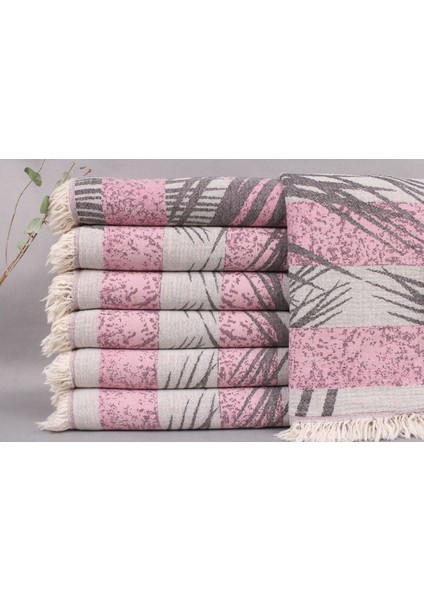 Peştemal Pembe Peştemal 95X195 cm Pamuk Peştemal Tasarım Banyo Peştemali