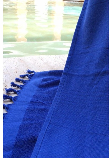 Parlament Mavisi Havlu Peştemal - Su Emici ve Yumuşak Model - Hızlı Kuruyan Modeller