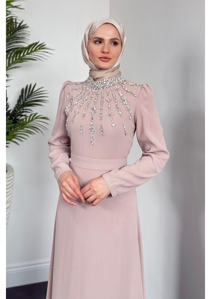 Emanuela Kuyruklu Krep Abiye Krem fiyatları