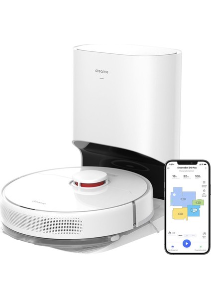 D10 Plus Robot Süpürge Beyaz