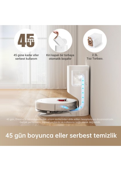 D10 Plus Robot Süpürge Beyaz