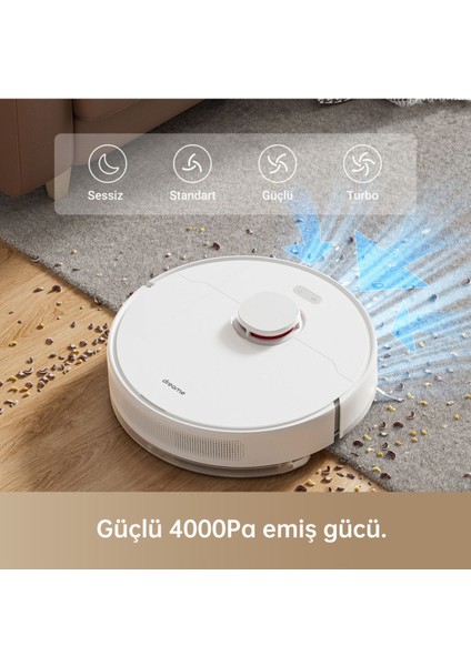 D10 Plus Robot Süpürge Beyaz