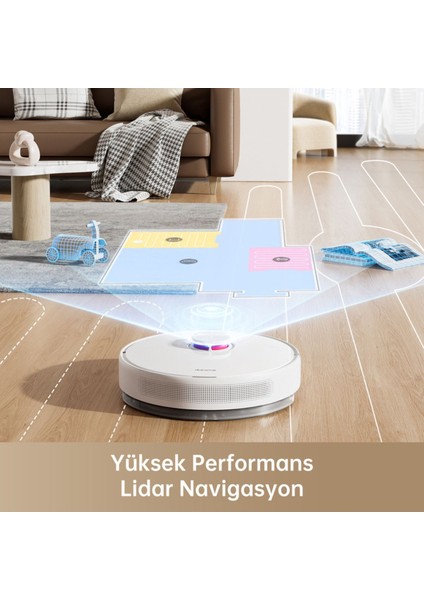 D10 Plus Robot Süpürge Beyaz