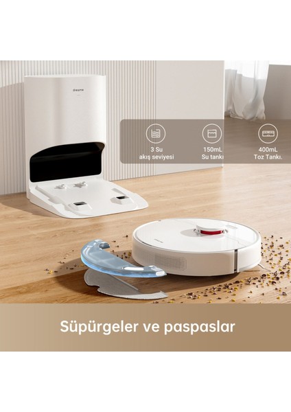 D10 Plus Robot Süpürge Beyaz