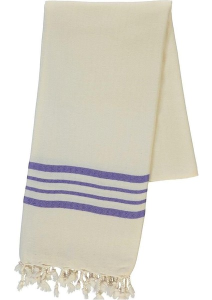 Bath & Beach Towel Krem Sultan Peştemal Ham - Menekşe