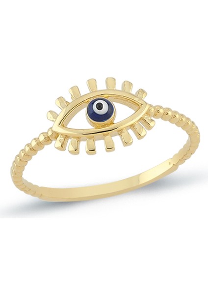 14 Ayar Altın Göz Figürlü Kadın Yüzük