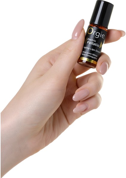 Orgıe Sexy Vibe Electric Fellatio Titreşim Etkili Dudak Parlatıcısı, 10 ml
