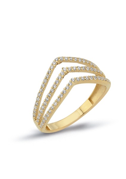 14 Ayar Trend Kadın Altın Yüzük