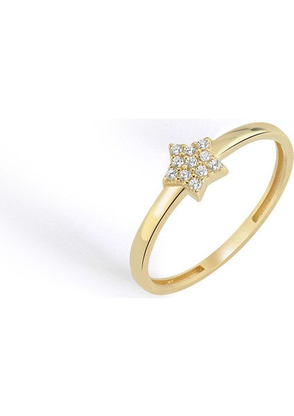 14 Ayar Trend Kadın Altın Yüzük