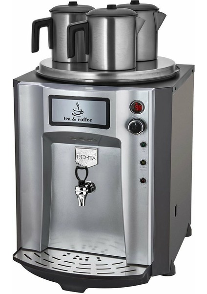 3 Demlikli Premium Jumbo Çay Makinesi 40 Lt Şamandıralı (Şebekeden Su Alma)