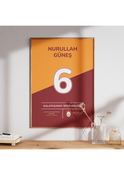 Kişiye Özel Futbol Posteri | Takım Rengi, Isim ve Numarayla Kişiselleştirilmiş Tasarım