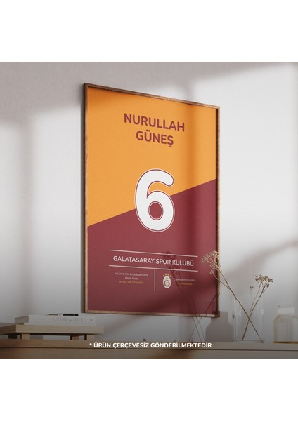 Kişiye Özel Futbol Posteri | Takım Rengi, Isim ve Numarayla Kişiselleştirilmiş Tasarım