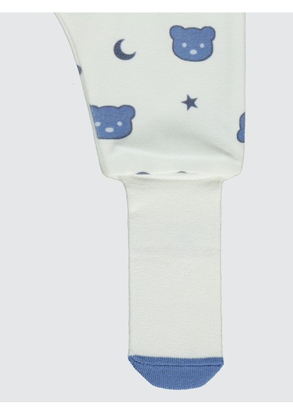 Erkek Bebek Patikli Tek Alt 1-6 Ay Ekru modelleri