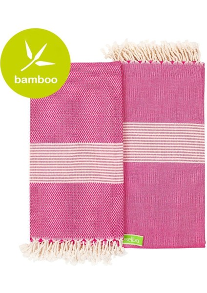 Phuket Boxbox Pembe Bambu Peştamal Havlu 733447999384