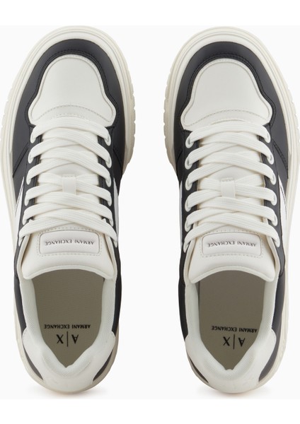 Siyah - Ekru Erkek Sneaker Xux257 modelleri
