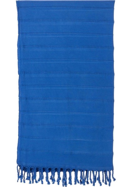 Missi Saks Mavisi Fitilli Double Pamuk Peştemal