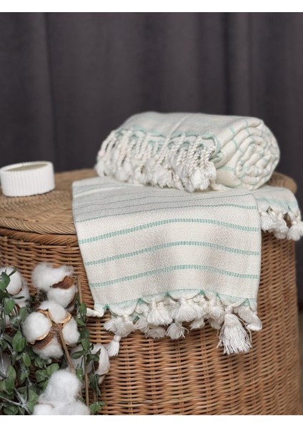 Peştemal Takımı %50 Bambu %50 Pamuk Mint Yeşili
