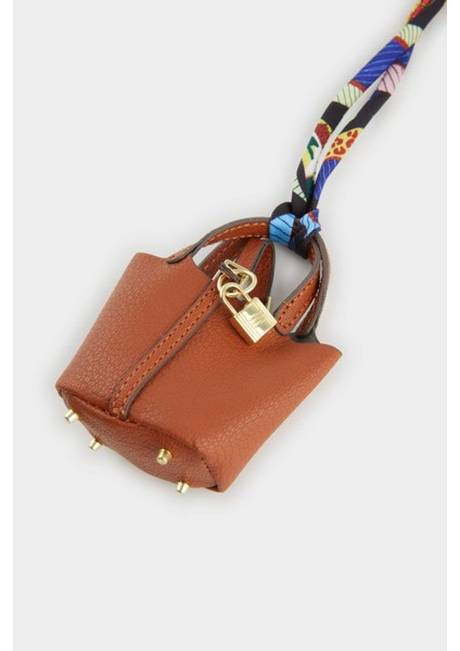 Kadın Mini Çantalı İpli Charm Anahtarlık F3697AXNS