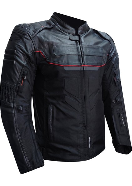 Falcon Leather 4 Mevsim Motosiklet Montu