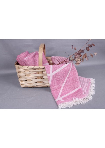 Peştemal Fuşya Banyo Peştemali 100X175 cm Pamuk Peştemal Fouta Peştemal fırsatları