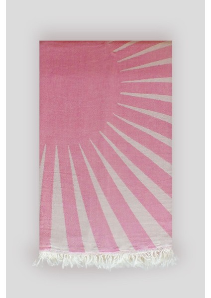 Pembe Güneş Desen Peştamal