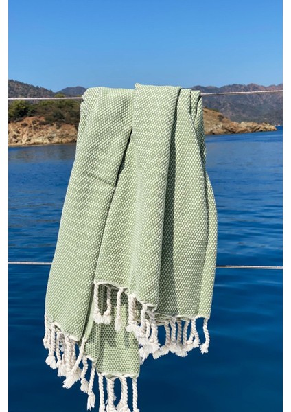 Likya Peştemal Ceviz Yeşil 95X190 cm