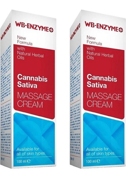 Wb-Enzym Care + Kenevir Yağı Masaj Kremi 100 ml | 2 Adet