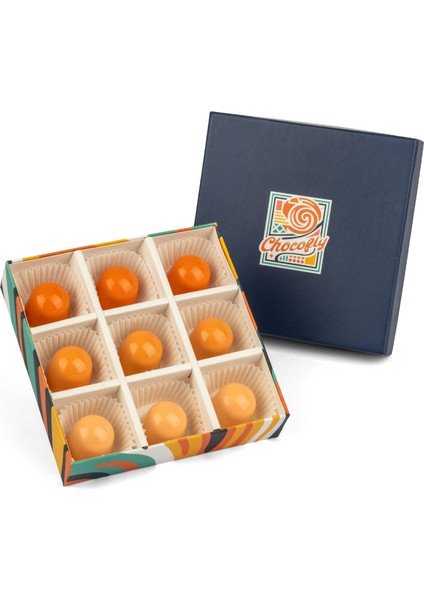 Chocofly Artisan Series 9 Lu El Yapımı Belçika Çikolatası (Çilek, Balkabağı, Satsuma (Mandalina))