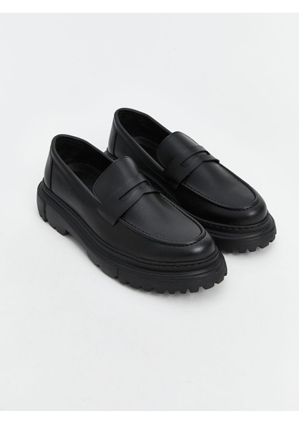 Deri Görünümlü Erkek Loafer Ayakkabı (S5)