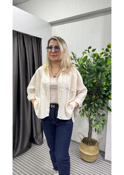 Premium Kalite Taş Detaylı Gömlek
